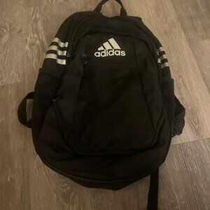 Black and white Adidas backpack